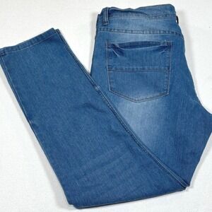 Desert Dunes Living LIfe Mens Straight Leg Blue Denim Jeans Medium Wash 36x32